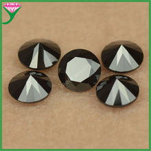 Hot Sale 3~15mm 5A Black Colors Loose Synthetic Gems Round Shape Machine Cut Lab Glass Stone Beads For Jewelry 2024 - buy cheap