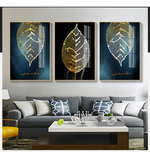 Black and Gold Pineapple Monstera Cactus Plant Painting Leaf Poster Print Wall Art For Living Room Aisle Unique Modern Decor 2024 - buy cheap