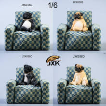 JXK New Product 1/6 JXK038 Decadent Dog Series Starling Dog + Sofa Scene Accessories Animal model desktop decoration 2024 - buy cheap