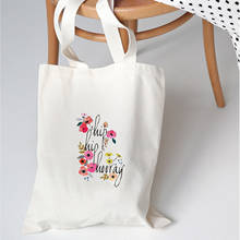 Bolsa carteira feminina lona elegante, bolsa japonesa de ombro literatória casual com lindas estampas flores e letras 2024 - compre barato