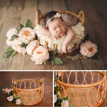 Newborn Photography Pros Baby Posing Props Photo Basket Infantil Shoot Container Weaving Basket Baby Shooting Accessories 2024 - buy cheap