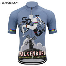 Valkenburg-maillot de ciclismo para hombre, ropa de manga corta, ropa de ciclismo, ropa braetan de verano 2024 - compra barato