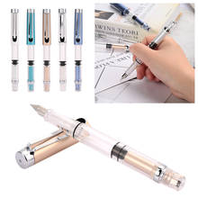 Fountain Pen 9 Color Pick WING SUNG 3008 0.5mm Transparent Home Writing Stationery Fine Nib Universal School Supplies Student 2024 - buy cheap