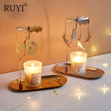 INS Thermal Rotating Candlestick Aromatherapy Candle Decoration Romantic Candlelight Dinner Setting Props Nordic Home Decoration 2024 - buy cheap