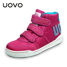 UOVO Autumn Winter Children's Casual Shoes Girls Sneakers Mid-Cut Fashion Kids School Footwear Size #28-38 2024 - buy cheap