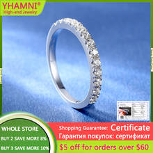 With Certificate Hot Sale Stacking Rings For Women Girls Sparkling Zircon Band Rings Wedding Engagement Silver 925 Jewelry Gift 2024 - buy cheap