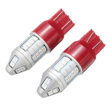 Mayitr-Luz LED estroboscópica roja para coche, luz trasera de freno y parada, bombillas de estacionamiento, accesorios de lámpara, 2 piezas, 7443 2024 - compra barato