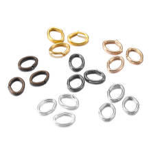 Anéis de abertura redonda e oval, conectores de anéis divididos com anéis separados para joias diy, acessórios de fabricação 4x3 5x4 6x5 7x5mm com 300 peças 2024 - compre barato