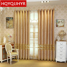 Chinese luxury velvet curtains for living room windows high quality modern embroidered curtains for bedroom hotel kitchen 2024 - buy cheap