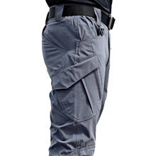 Pantalones tácticos militares de talla grande para hombre, pantalón táctico multibolsillo resistente al desgaste al aire libre, pantalones Cargo rectos 2024 - compra barato