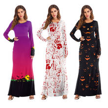 Helloween Women Cosplay Ghost Bride Vampire Party Evening Dress Zombie Devil Demon Blood Masquerade Fancy Horror Scary Costumes 2024 - buy cheap