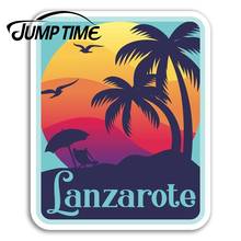 Jump Time Lanzarote Vinyl Stickers Canary Islands Sticker Laptop Luggage Car Funny Decal Trunk Window Car Covers 2024 - buy cheap