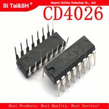 10pcs/lot CD4026 CD4026BE 4026 IC CMOS Counters Decade/Divider DIP-16 2024 - buy cheap