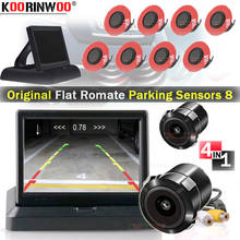 Sistema de sensor de estacionamento para automóveis, placa 16.5, 8 radar com monitor, câmera de segurança frontal, acessórios de alarme de segurança traseiro 2024 - compre barato