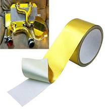 5M Length 16ft Golden Fiberglass Wrap Barrier Tape Heat Shield Roll Exhaust Car Protection 2024 - buy cheap
