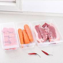 Food Fresh Storage Box Container Rectangle Clear Kitchen Fridge Organizer Case with Drain Plate Tray 2024 - buy cheap