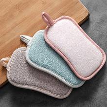 1-3 Pcs Kitchen Cleaning Towel Kitchenware Brushes Anti Grease Wiping Rags Absorbent Washing Dish Cloth Accessories  2024 - buy cheap