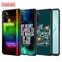 Black Cover Biblical scriptures for Samsung Galaxy S20Ultra S20 Plus Note 10 Lite A01 A21 A51 A71 A81 A91 Phone Case 2024 - buy cheap