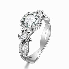 Szjinao anel feminino diamante pedras preciosas 925 anéis flor gravar artesanal zircônia casamento noivado prata 925 jóias de luxo quente 2024 - compre barato