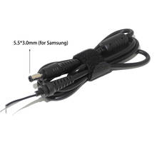 Carregador de energia dc 5.5x3.0mm, adaptador com conector de ponta e cabo para laptop samsung 1.5m 2024 - compre barato