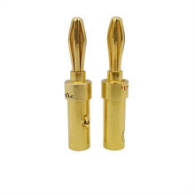 Cable de altavoz de Audio chapado en oro, Conector de boquilla de 4mm, tornillo doble de 4mm, adaptador Musical de HIFI DIY 2024 - compra barato