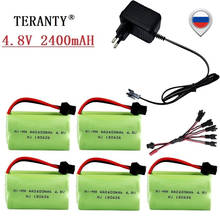 Batería recargable de 4,8 v para coches teledirigidos, pila NiMH de 2400mah para juguetes, tanques, Robots, barcos, pistolas, 4,8 v, 4 pilas AA, Ni-MH 2024 - compra barato