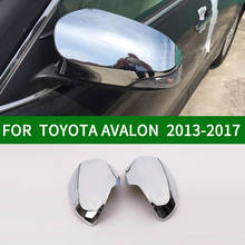 For TOYOTA AVALON xx40 2013-2017 car Rearview mirror cover trim, accessories chrome silver Side Turn Signal Mirror Covers 2014 2024 - buy cheap