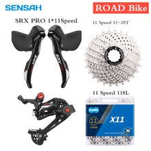 SENSAH SRX PRO 11 Speed Road Bike Shifter Lever Rear Derailleur Groupset KMC X11 Chain Alloy Bicycle Derailleur Set Original 2024 - buy cheap