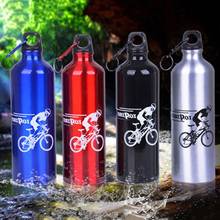 Botella de agua portátil para ciclismo, botella de agua de aleación de aluminio para deportes al aire libre, Camping, 750ML 2024 - compra barato