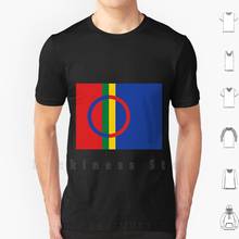 Flag Of The Sami People T Shirt 6xl Cotton Cool Tee Flag Of The Sami People Sámi Or Saami Lapps Or Laplanders Finno Ugric Sápmi 2024 - buy cheap