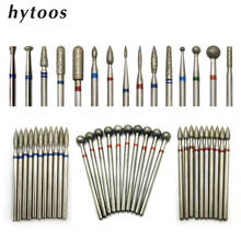 HYTOOS 10pcs/Set Nail Drill Bits Diamond Cutters for Manicure Cuticle Burr Milling Cutter for Pedicure Nails Accessories Tools 2024 - buy cheap
