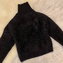 Fashion 2021 New Ladies Long Sleeve Sexy Casual Connecting Wool Metallic Sweater 1028 2024 - buy cheap