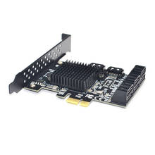 88SE9215 Chip 8 puertos SATA 3,0 a Tarjeta de expansión PCI Express SATA adaptador SATA convertidor SATA 3 con disipador de calor para HDD pci-sata 2024 - compra barato