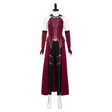 Wandavision-Disfraz de bruja escarlata, traje de Halloween, Carnaval 2024 - compra barato