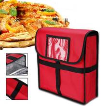 Профессиональная Большая сумка для доставки пиццы влагостойкая коробка для пиццы, изолированная сумка для доставки пиццы 2024 - купить недорого