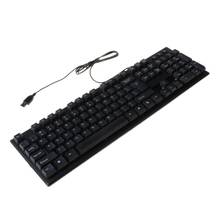 English/Arabic/French/Spanish USB Wired Silent Keyboard Waterproof 104 Keys Keyboard for Desktop Computer PC 2024 - buy cheap