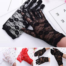 1Pairs New Party Sexy Dress Gloves Women Lady Lace Mittens Accessories Sunscreen Summer Full Finger Girls Lace Fashion Gloves 2024 - buy cheap