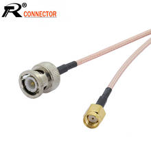 10pcs/lot BNC Male Plug to RP SMA Male Connector RG316 Pigtail Cord Assembly SMA to BNC Adapter RF Coaxial Cable 15cm/50cm/100cm 2024 - buy cheap