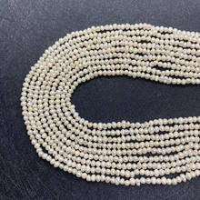 Natural Freshwater Cultured Pearl 100% Pearl High-quality Potato Shape 3.5mm, Can Make DIY Handmade Elegant Chain 15.5 Inches 2024 - buy cheap