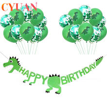 CYUAN Dinosaur Party Balloons Dinosaur Paper Garland for Kids Boy Birthday Party Decor Jungle Party Safari Party Animal Balloon 2024 - buy cheap