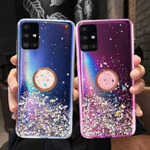 Glitter Star Case for Samsung S10 S10e Note 20 10 9 A10 A50 A70 S20 FE Ultra S8 S9 Plus S10 Lite DiamondFinger Ring Cover 2024 - buy cheap