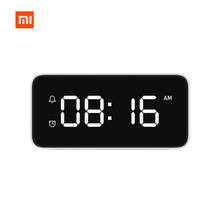 Original Xiaomi Mijia Xiaoai Smart Alarm Clock Voice Broadcast Clock Table Automatic Time Calibration with Smart Home App 2024 - buy cheap