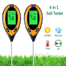 4 in 1 Digital Soil Tester PH Meter Temperature Sunlight Moisture PH Monitor With LCD For Garden Soil Acidity Test Gauge ​Tool 2024 - buy cheap