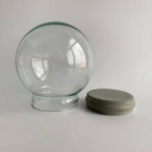 Promotional Gift 45/65/80100/120 mm Diameter DIY Empty glass snow globe wholesales 2024 - купить недорого