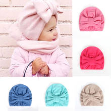 Warmom Baby Warm Hat Infant Bowknot Bonnet Beanie Hat Newborn Boys Girls Fashion Soft Cotton Kids Lovely Hat Head Accessories 2024 - buy cheap