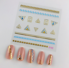 1PCS Gold Glitter Rhinestone Irregular For Nails Chrome Winter Manicure Nail Art Decorations 3D Stereoscopic Nail Art Sticker 2024 - купить недорого