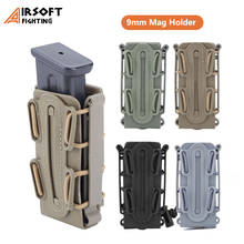 Tactical 9mm Magazine Holder Military Molle Mag Bag Rifle Bullet Pouch Waist Belt Cartridge Holder Open Top Single Mag Carrier 2024 - buy cheap