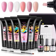 Kit de manicura con pinceles, 6 colores, Gel UV, para uñas acrílicas 2024 - compra barato