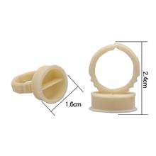 100pcs Disposable silicone tattoo ink ring in 3 sizes permanent makeup ink holder for eyebrows 2024 - buy cheap