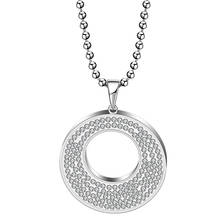 Модные ожерелья с подвеской из нержавеющей стали 316 с кристаллами для женщин 2016 2024 - купить недорого